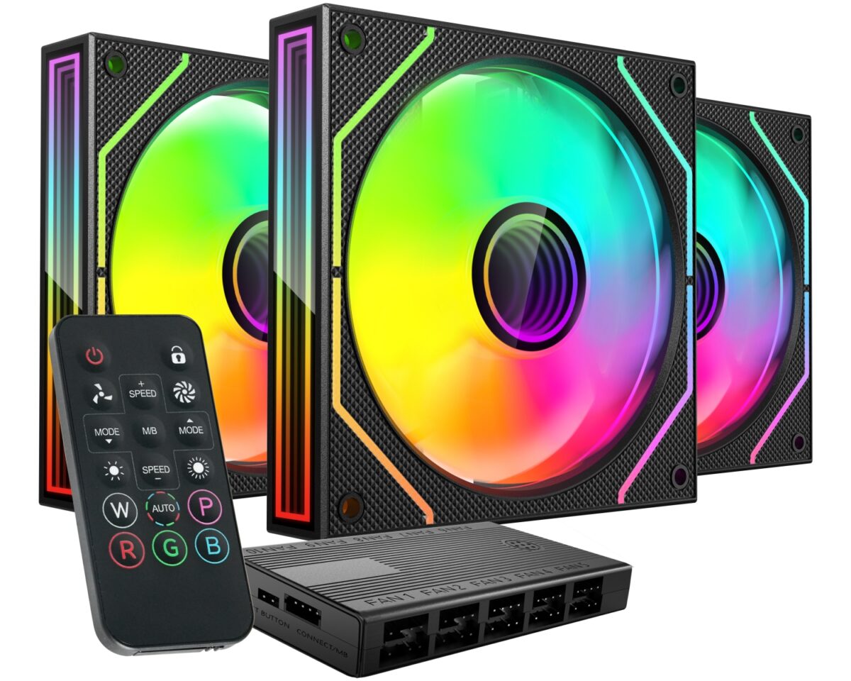 Alternative view of Ventilador Mars Gaming ARGB Kit 3 Negro (MF3DPROKIT)