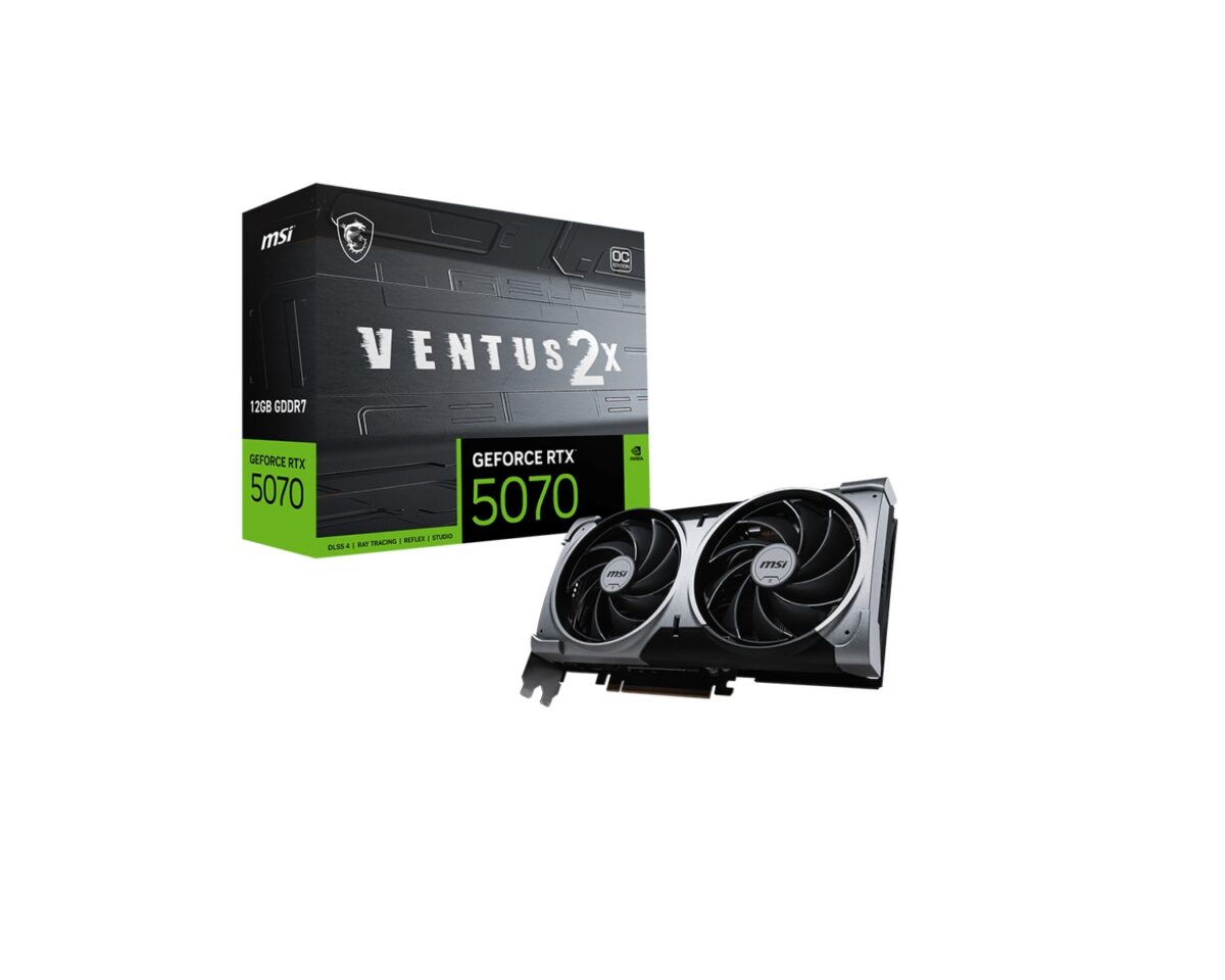 Alternative view of MSI RTX5070 VENTUS 2X OC 12Gb GDDR7 (912-V532-003)