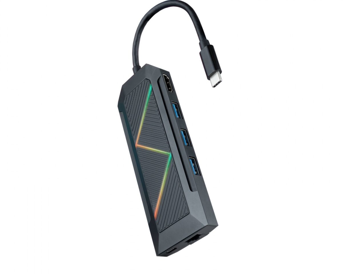 Alternative view of Hub Nanocable USB-C a USB-A/C HDMI RJ45 (10.16.0801)