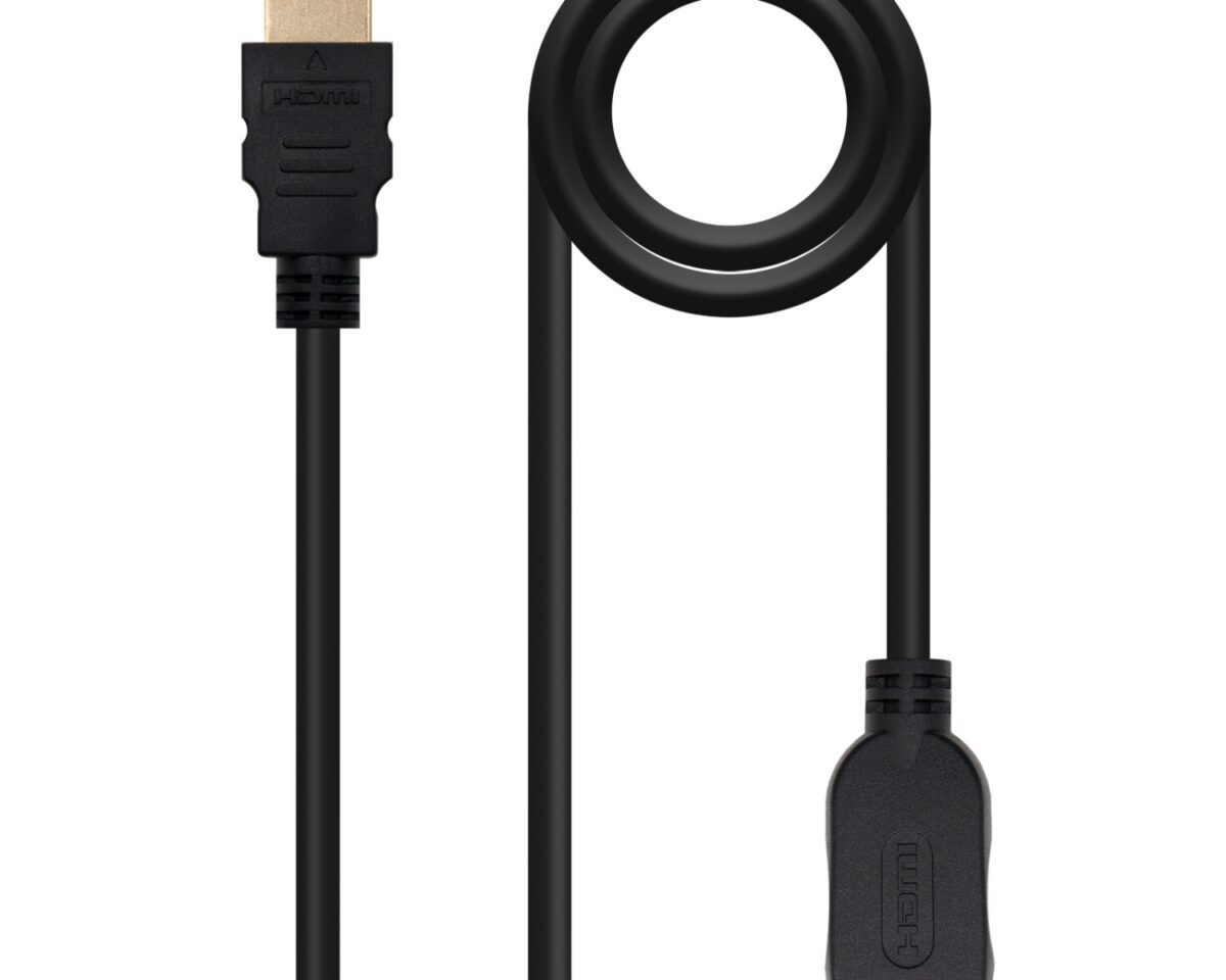Alternative view of Nanocable HDMI A/M a HDMI A/H 1m Negro (10.15.1011)
