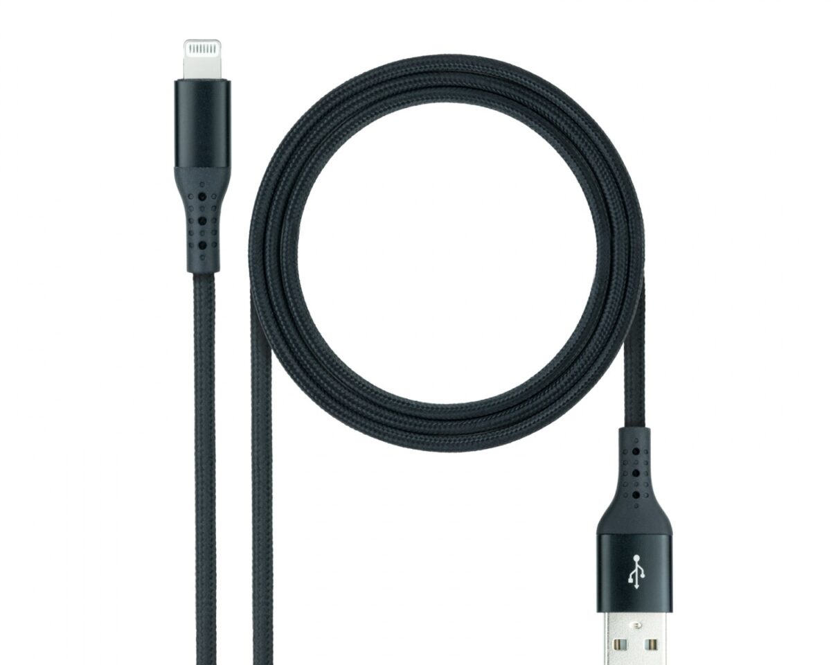 Alternative view of Nanocable Lightning/M a USB-A/M 1m (10.10.0401-COBK)