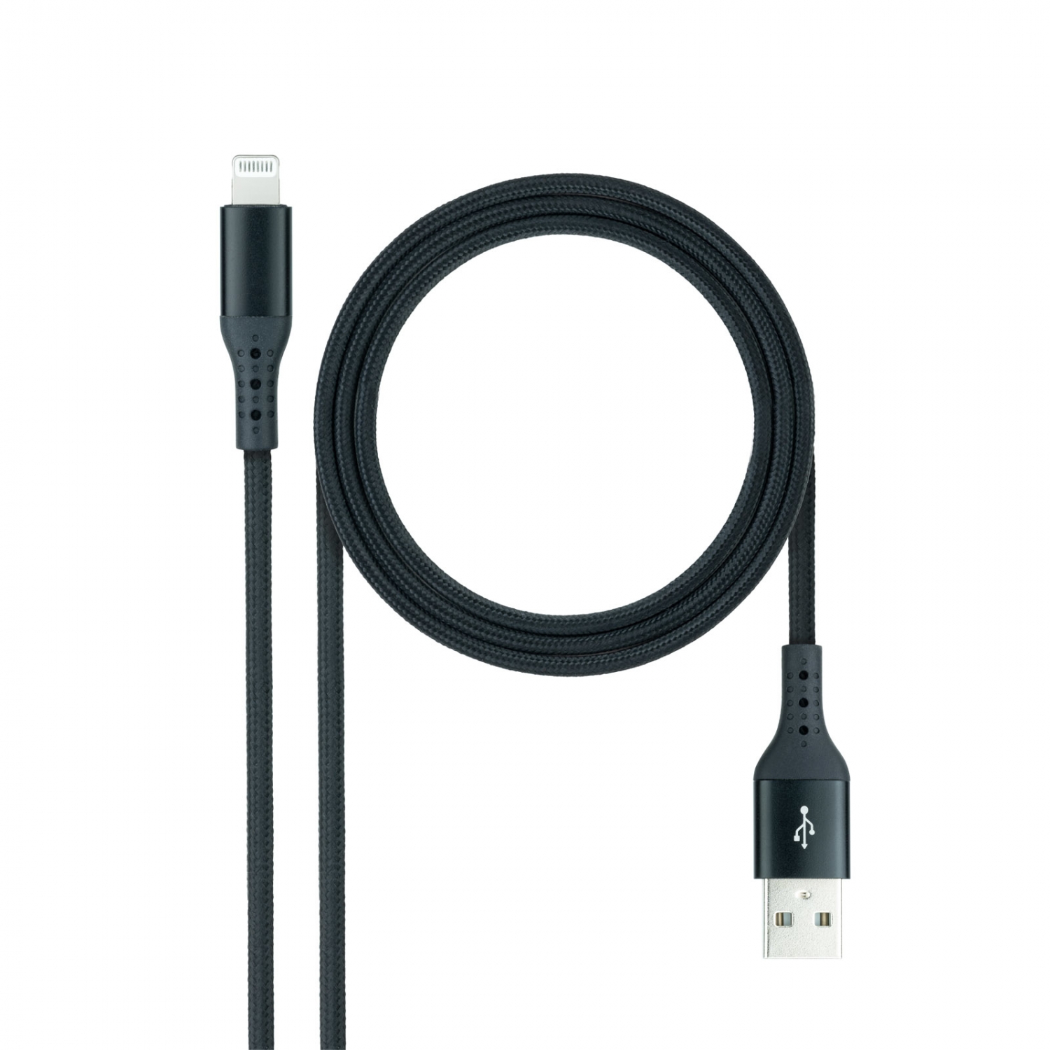Nanocable Lightning/M a USB-A/M 1m (10.10.0401-COBK) - Imagen 2