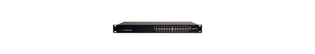 Alternative view of Switch Ubiquiti 24xRJ45 GbE 2xSFP PoE 1U (ES-24-250W)
