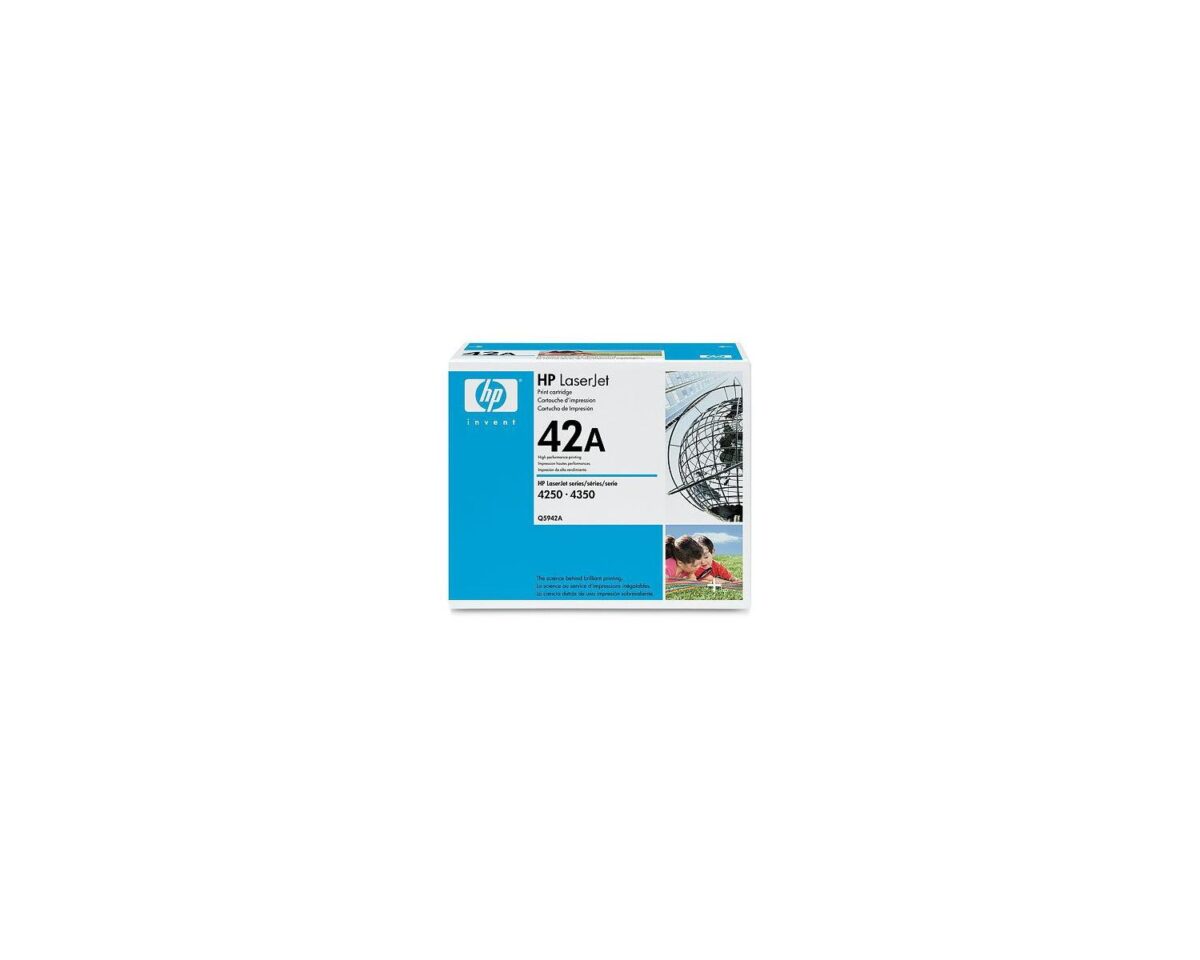 Alternative view of Toner HP LaserJet 42A Negro 10000 páginas (Q5942A)
