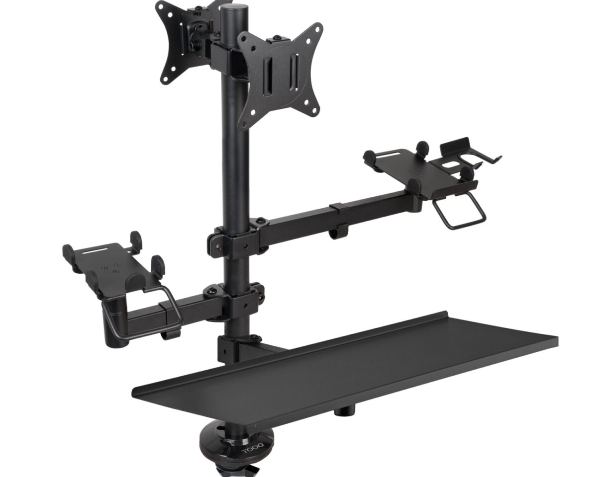 Alternative view of Soporte Mesa TooQ 2monitores/lector/terminal (TQPM0003)