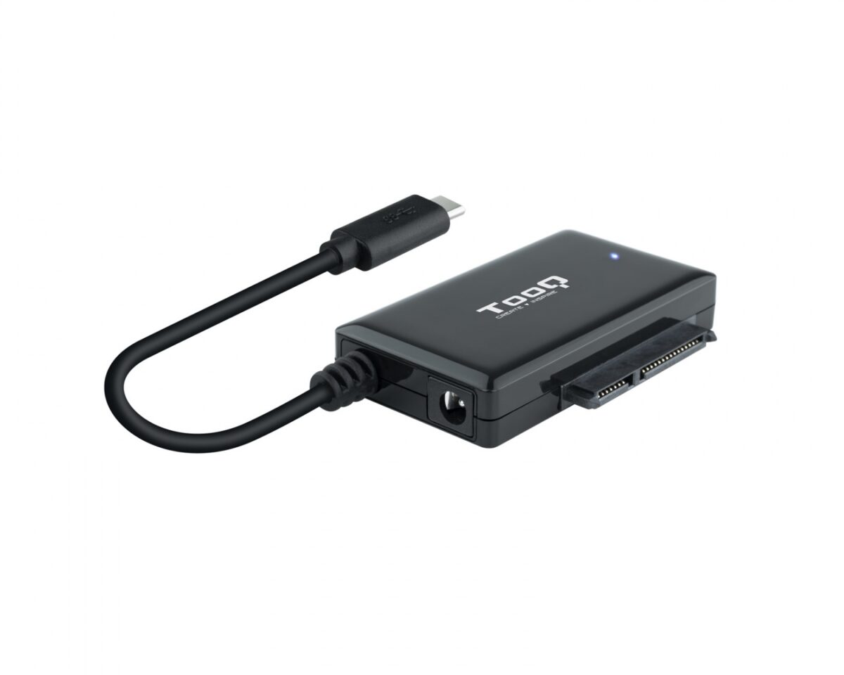 Alternative view of Adaptador TooQ USB-C a SATA 2.5"/3.5" Negro (TQHDA-02C)