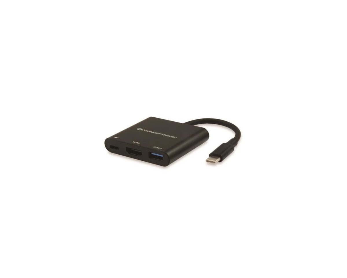 Alternative view of Adaptador CONCEPTRONIC USB-C a HDMI/USB-A/C (DONN01B)