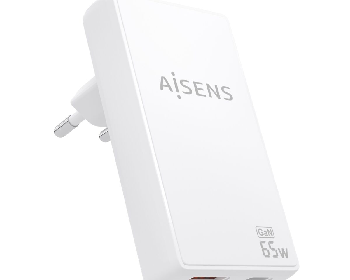 Alternative view of Cargador Pared AISENS GaN 65W UDB-A/C (ASCH-65W2P076-W)