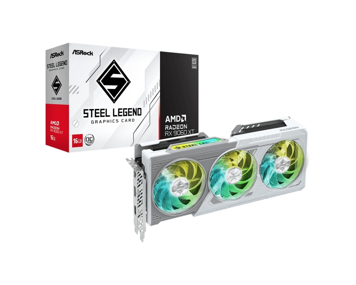 Asrock AMD Radeon RX 9060 XT Steel Legend 16GB OC GDDR6
