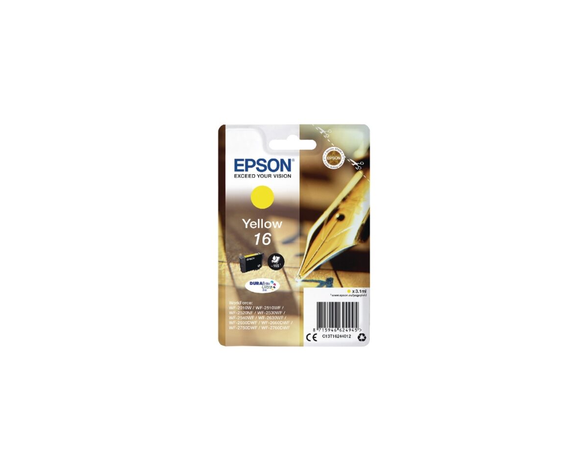 Alternative view of Tinta Epson 16 T1624 Amarillo 3.1ml (C13T16244012)