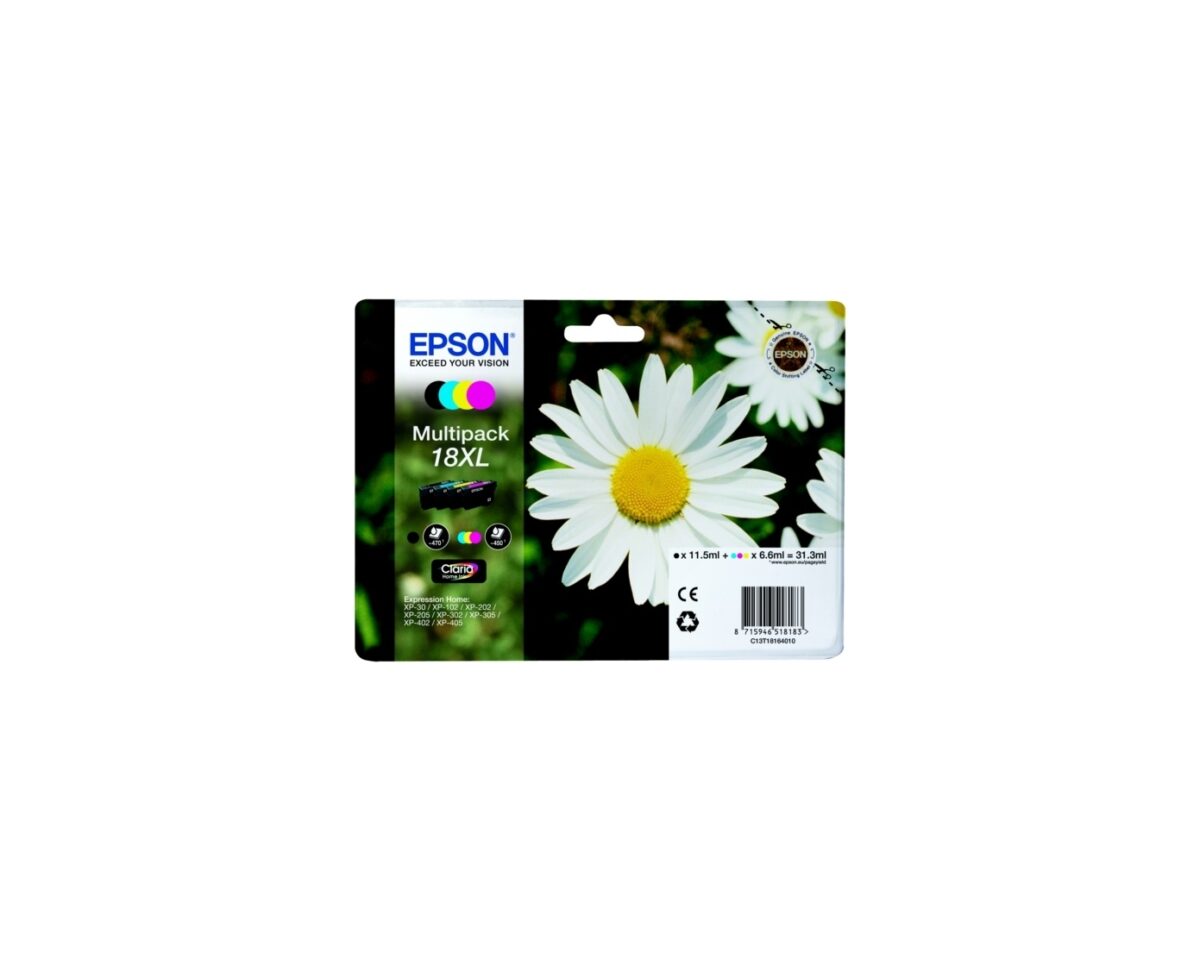 Alternative view of Tinta Epson 18XL T1816 Pack Negro/Color (C13T18164012)