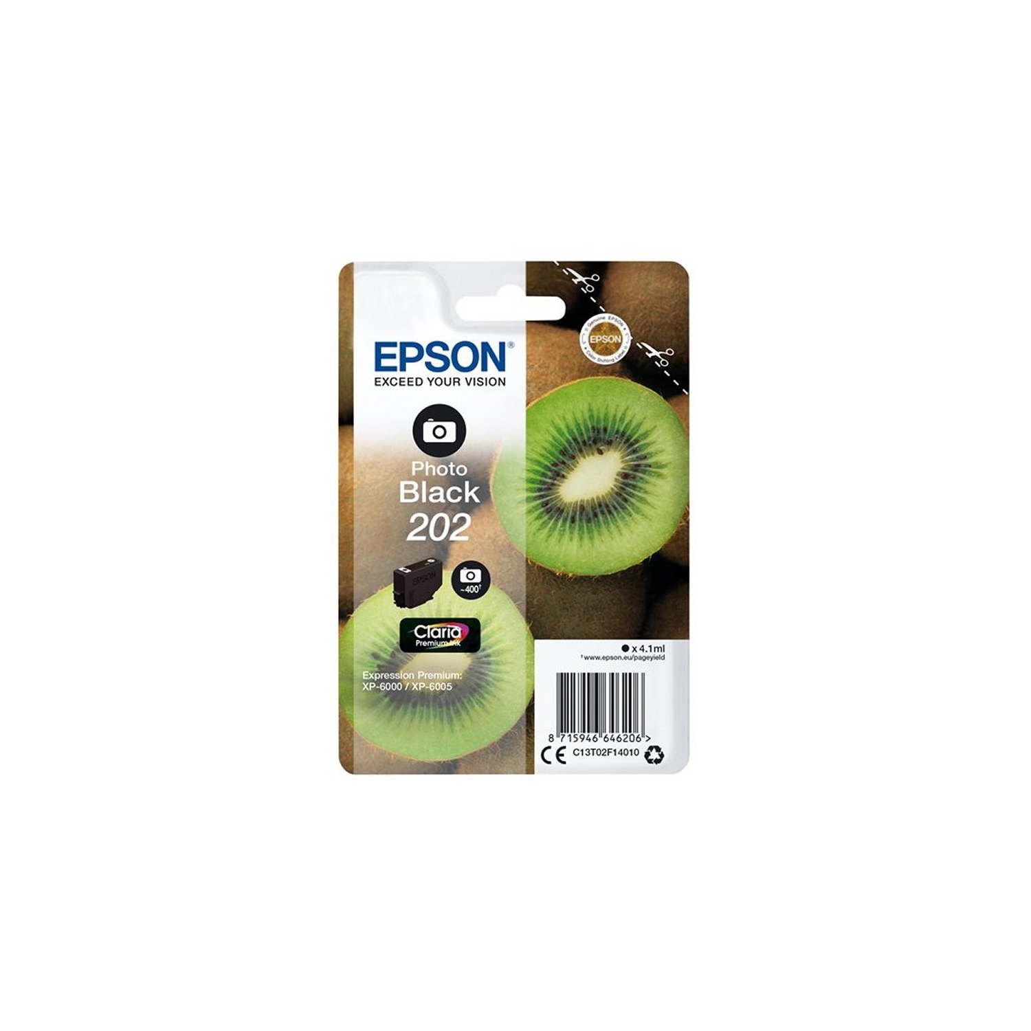Tinta Epson 202 T02F1 Negro Photo 4.1ml (C13T02F14010) - Imagen 2