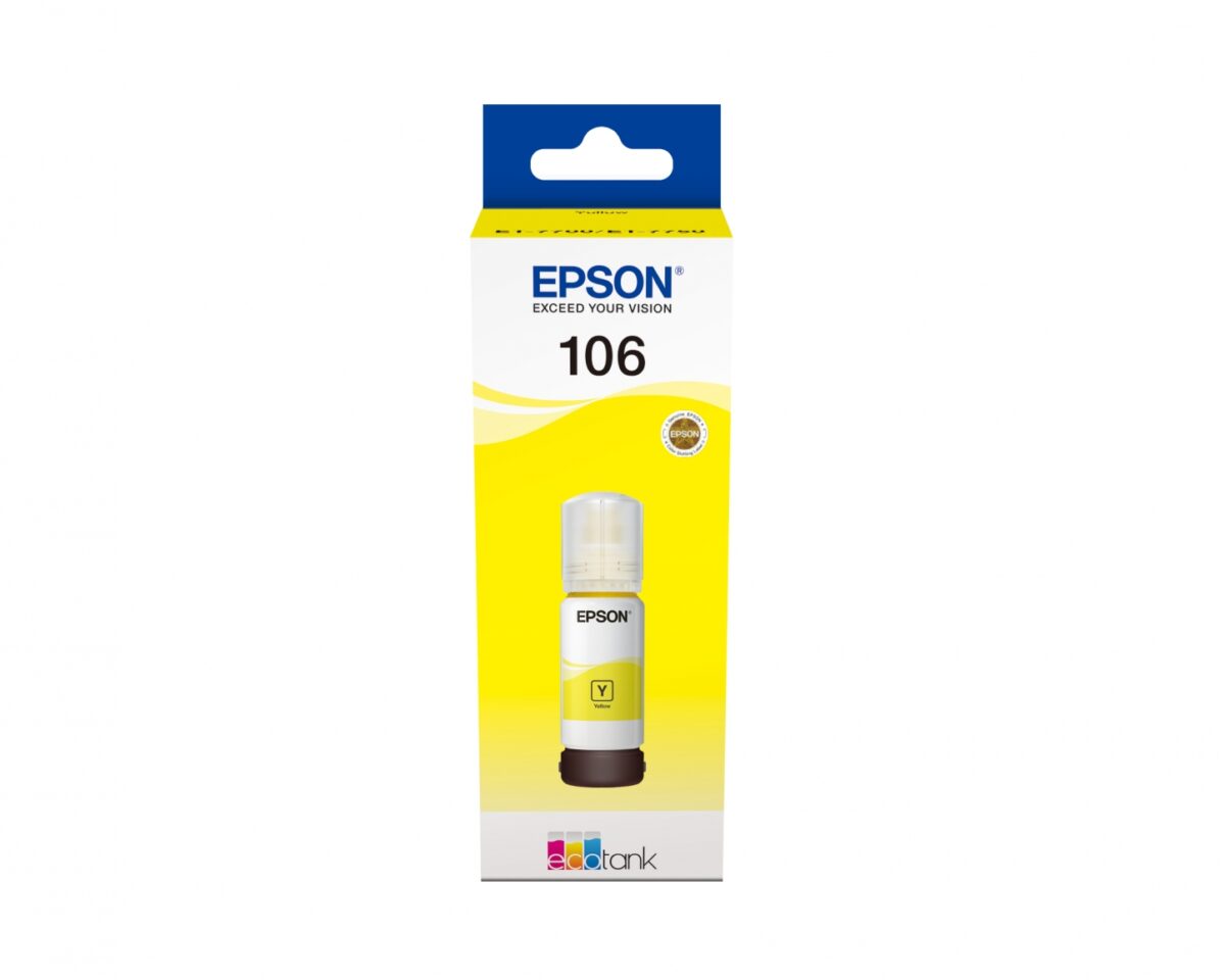 Alternative view of Tinta Epson EcoTank 106 Amarillo 70ml (C13T00R440)