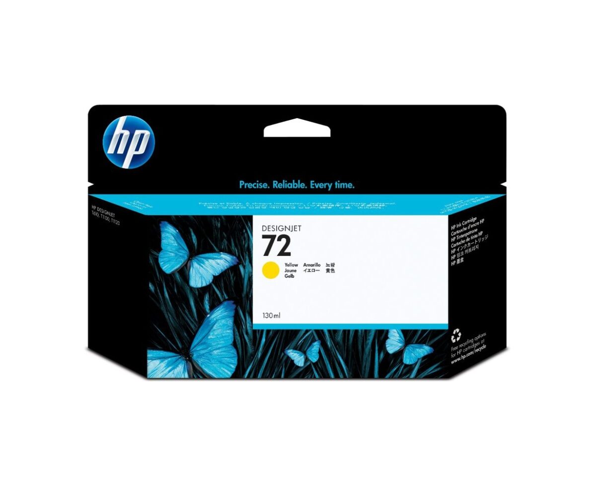 Alternative view of Tinta HP DesignJet 72 Amarillo 130ml (C9373A)
