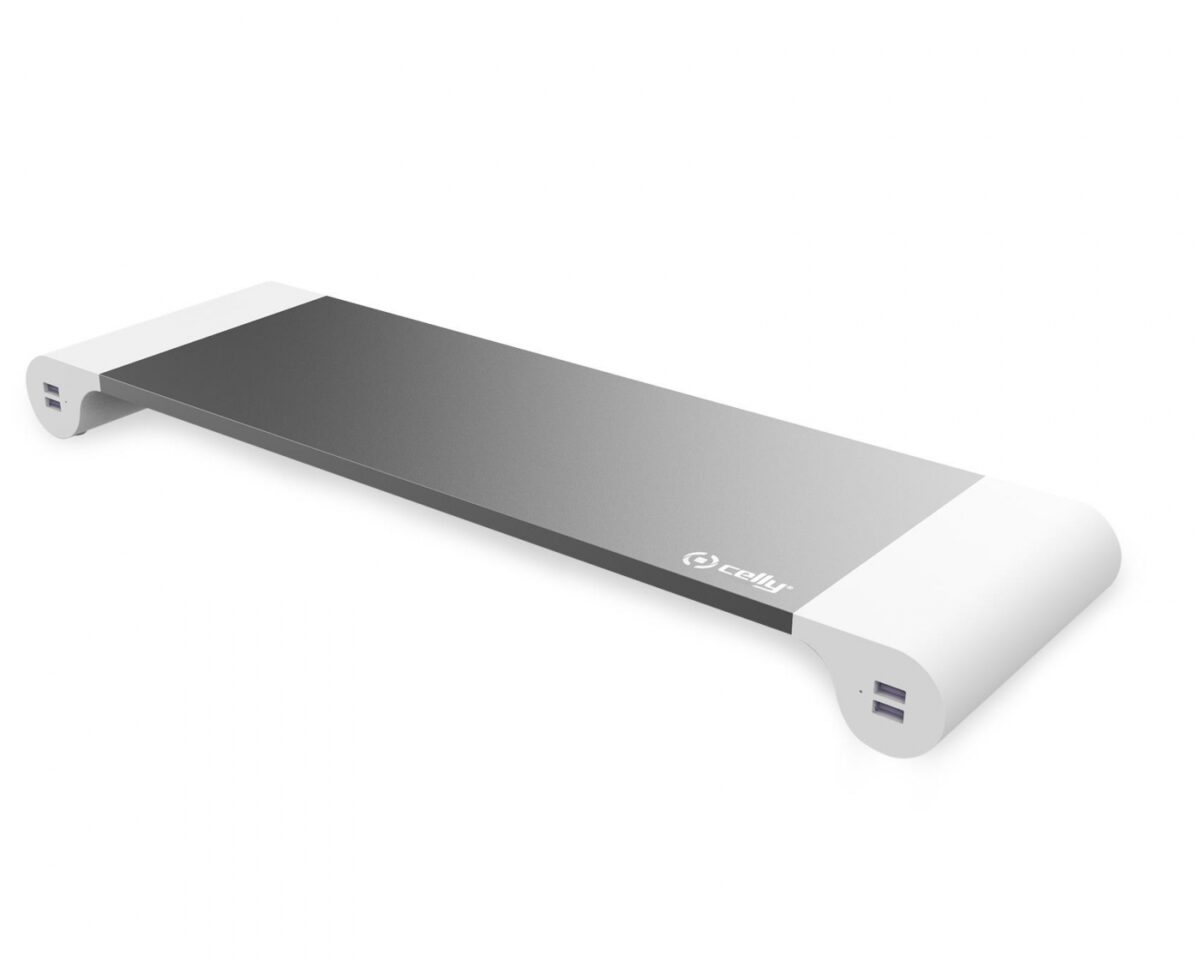 Alternative view of Soporte CELLY Monitor 4xUSB Gris/Blanco (SWDESKHUBWH)