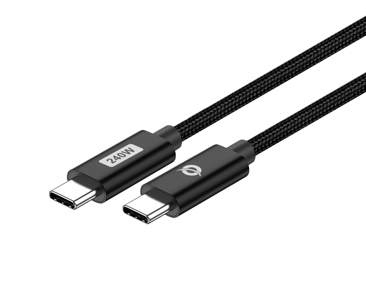 Alternative view of Cable CONCEPTRONIC USB-C M/M 240W 1.2m Negro(ETTA03B12)