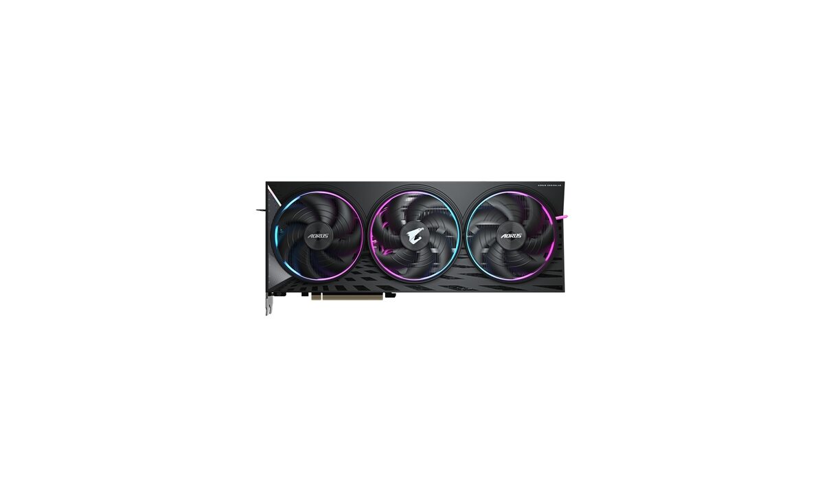 Alternative view of GIGABYTE AORUS Radeon RX 9070 XT ELITE 16G Tarjeta Gráfica - 16GB GDDR6, 256 bits, PCI-E 5.0, 3100 MHz Frecuencia Base, 2 x DisplayPort, 2 x HDMI, GV