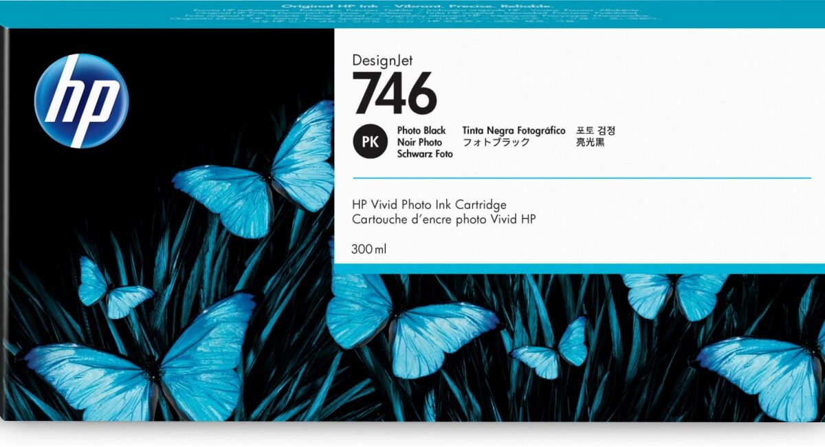 Alternative view of Tinta HP DesignJet 746 Negro Photo 300ml (P2V82A)