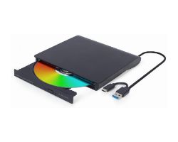 Alternative view of DVD Gembrid USB-C/USB-A DVD±RW Negro (DVD-USB-031)