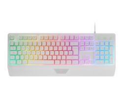 Teclado Mars Gaming FRGB Multimedia Blanco (MK124WES)