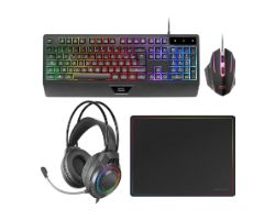Kit Mars Gaming T+Ratón+Auric+Alfombrilla (MCP124PROES)