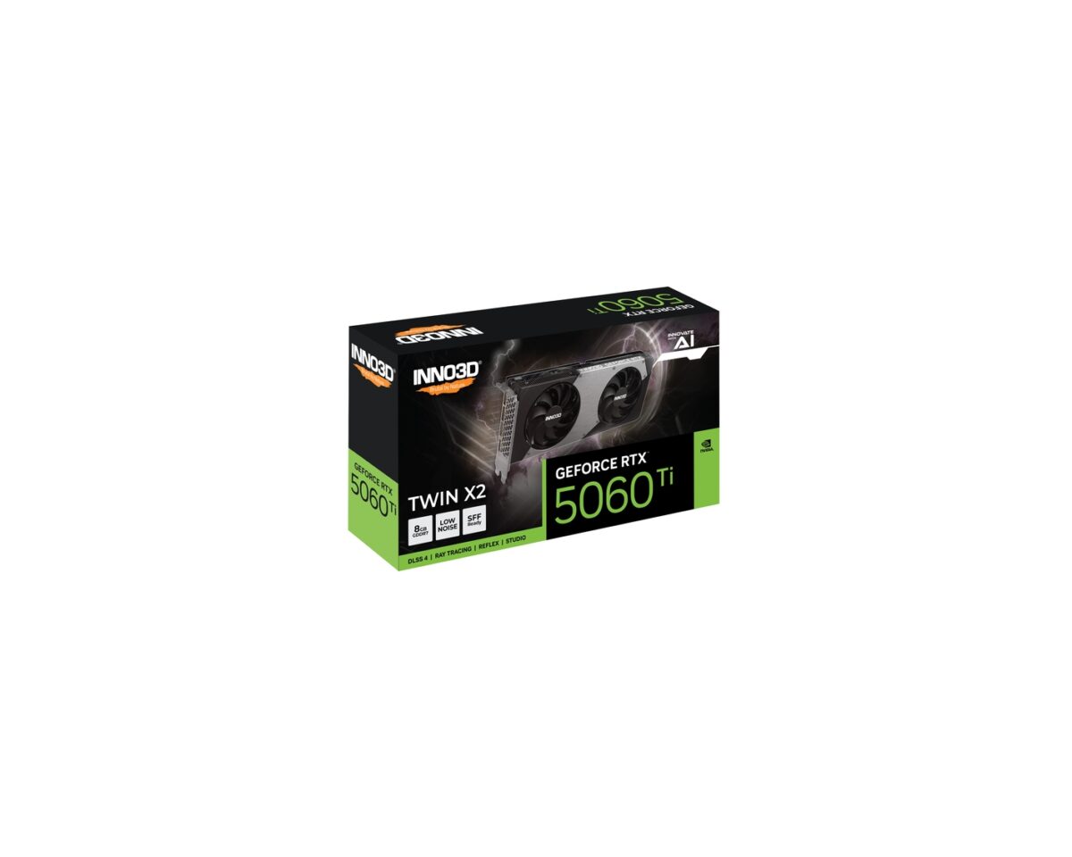 Alternative view of INNO3D GeForce RTX 5060 Ti TWIN X2 NVIDIA 8 GB GDDR7