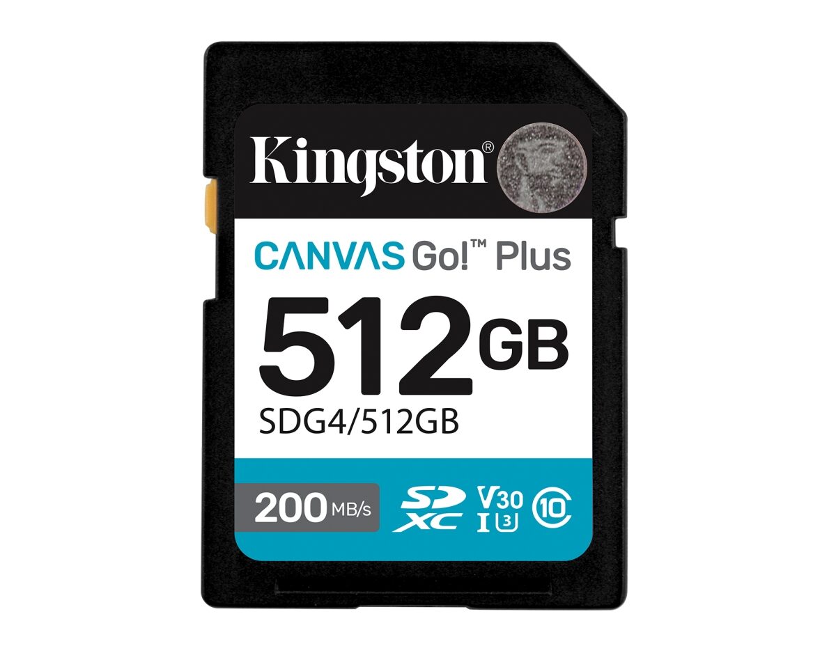 Alternative view of Kingston SDXC Canvas Go Plus 512Gb Gen4 (SDG4/512GB)