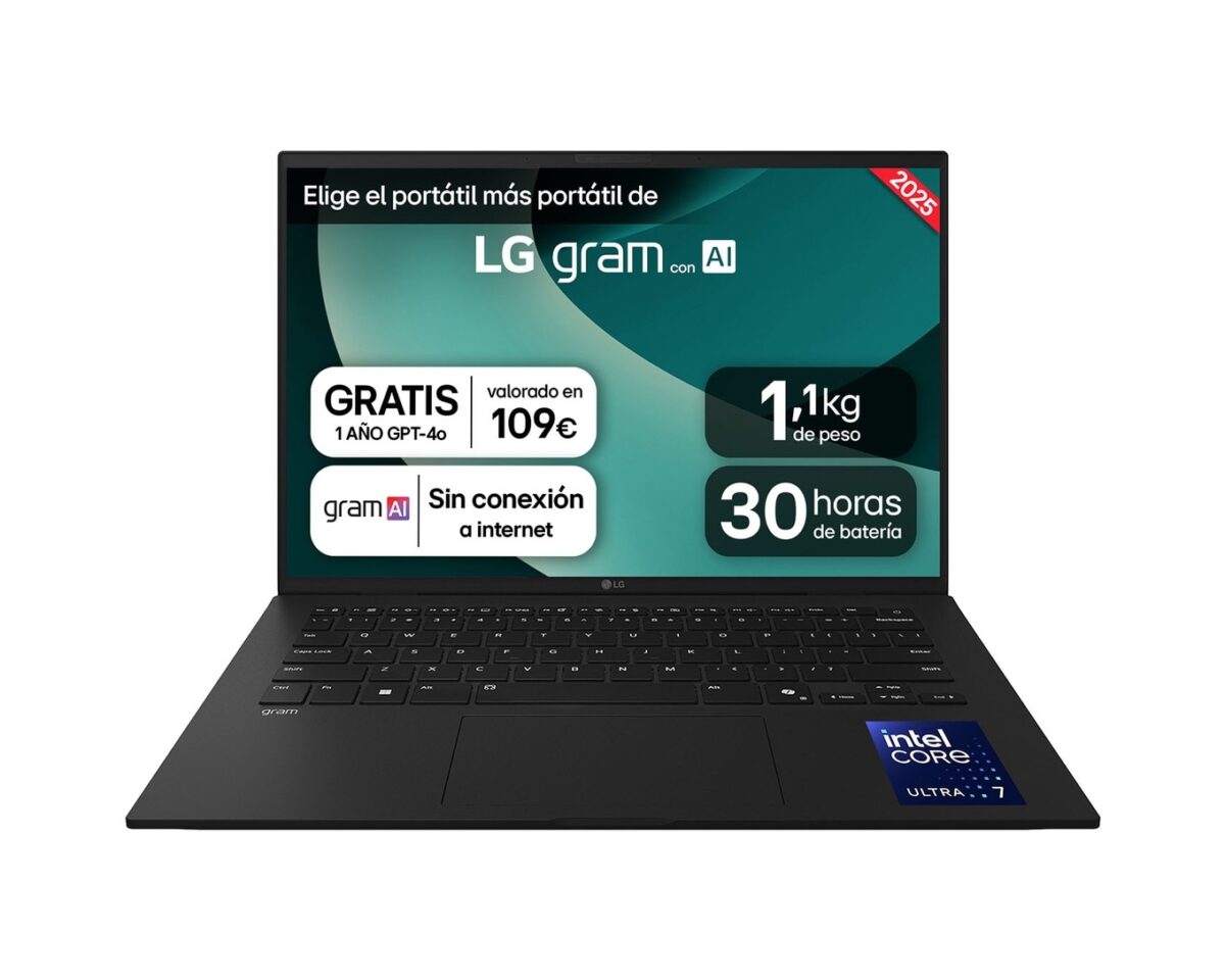 Alternative view of LG U7-255H 32Gb 1Tb SSD 14" W11P Negro (14Z90T-V.AP88B)