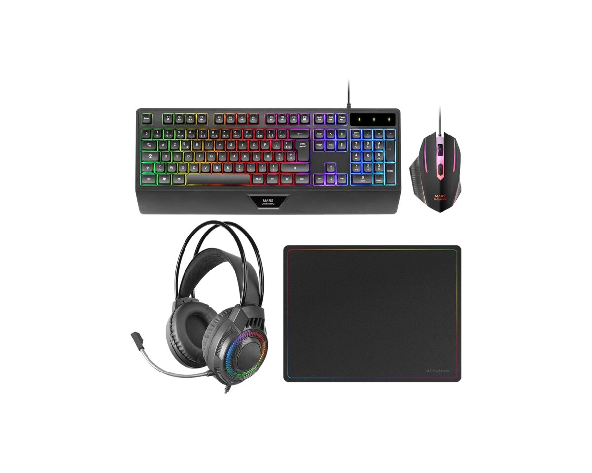 Alternative view of Kit Mars Gaming T+Ratón+Auric+Alfombrilla (MCP124PROES)