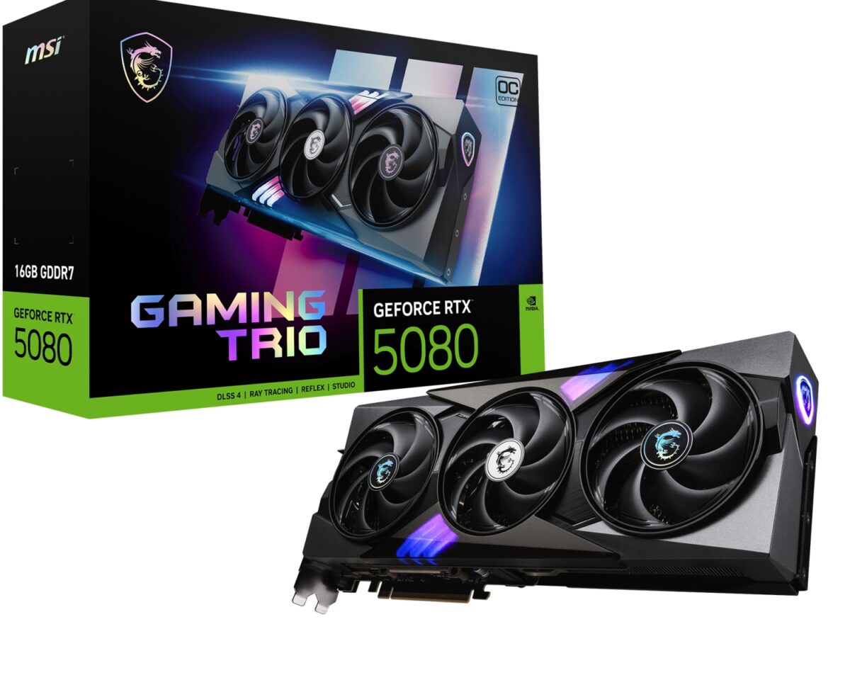 MSI GAMING GEFORCE RTX 5080 16G TRIO OC tarjeta gráfica NVIDIA 16 GB GDDR7
