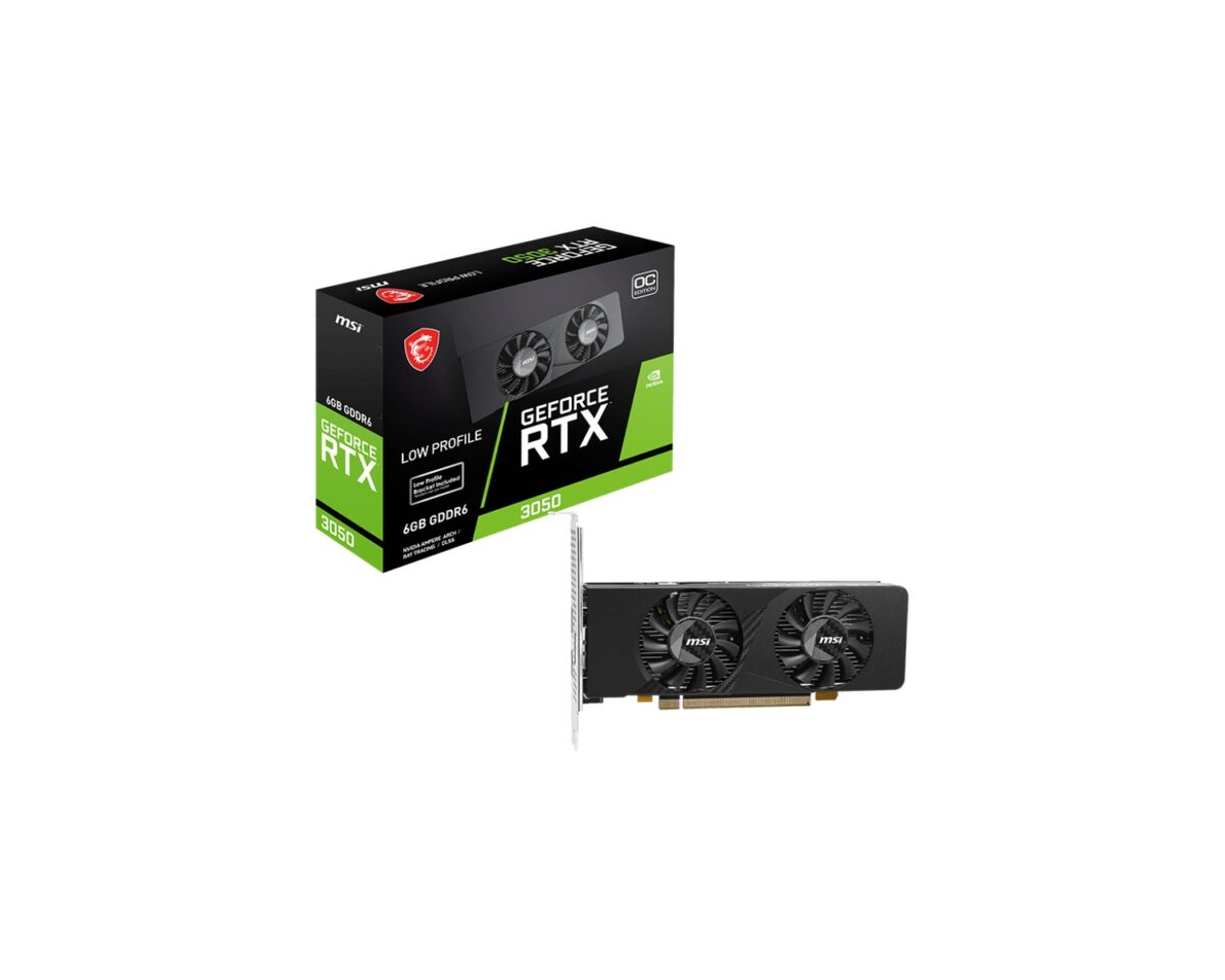 MSI GEFORCE RTX 3050 LP E 6G OC tarjeta gráfica NVIDIA 6 GB GDDR6