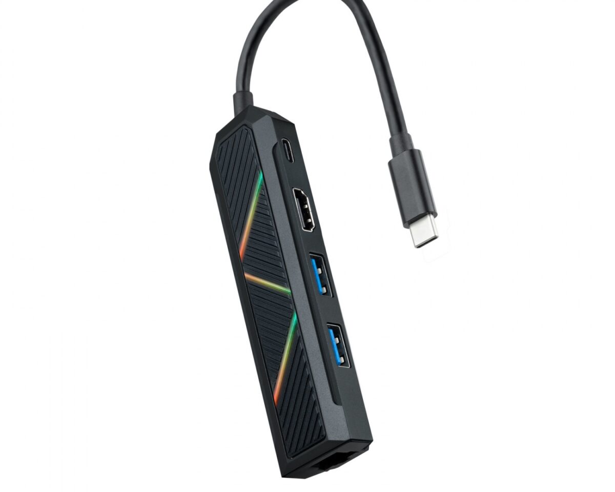 Alternative view of Hub Nanocable USB-C a USB-A USB-C HDMI RJ45(10.16.0501)