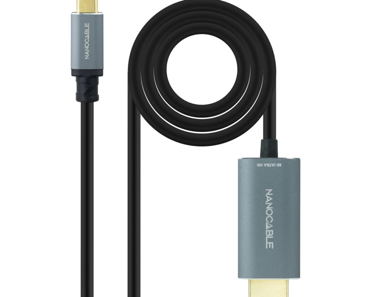 Alternative view of Nanocable USB-C/M a HDMI/M 1.8m Negro (10.15.5162)