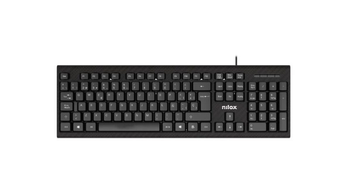 Alternative view of Teclado+Ratón NILOX USB Negro (NXKME0011)