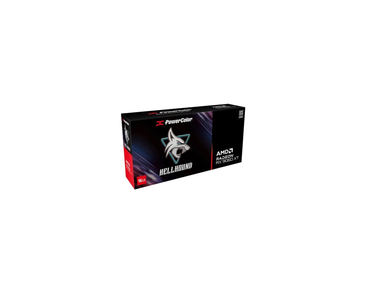 Alternative view of PowerColor Hellhound AMD Radeon RX 9060 XT 16GB GDDR6