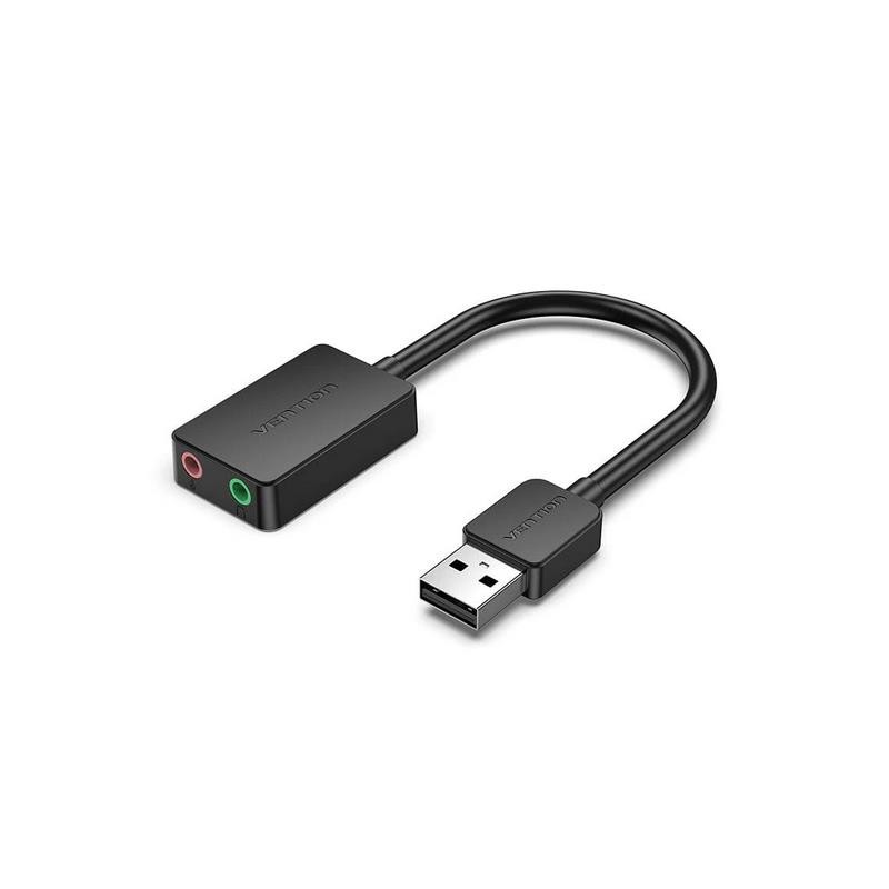 TARJETA DE SONIDO 2.1 VENTION USB-A JACK 3.5MM BLACK