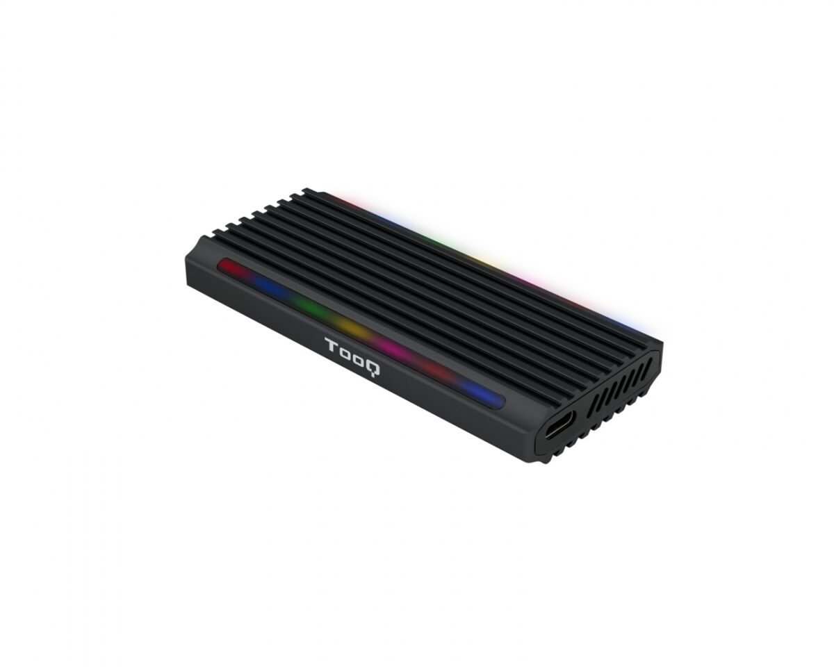 Alternative view of Caja TooQ SSD M.2/PCIe/SATA USB3 RGB Negra (TQE-2222B)