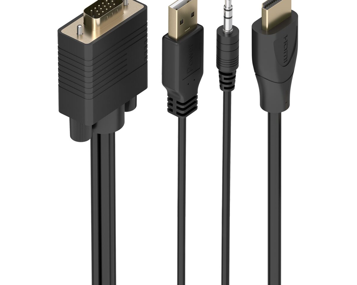 Alternative view of Conversor AISENS HDMI a VGA+Audio+USB 1.5m (A122-1014)