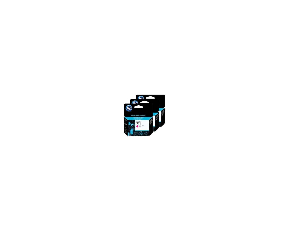 Alternative view of Tinta HP 711 DesignJet Magenta Pack 3 29ml (CZ135A)