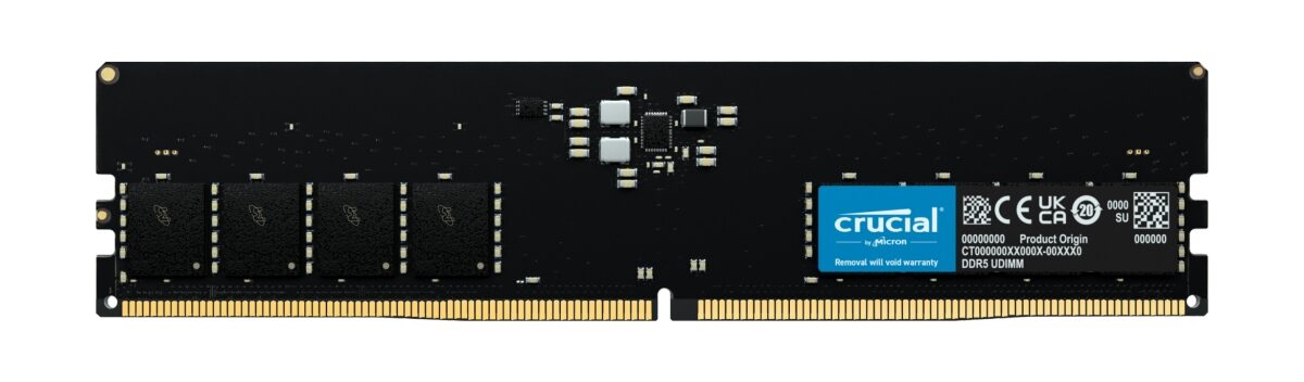 Alternative view of Módulo Crucial DDR5 16Gb 4800Mhz Dimm (CT16G48C40U5)