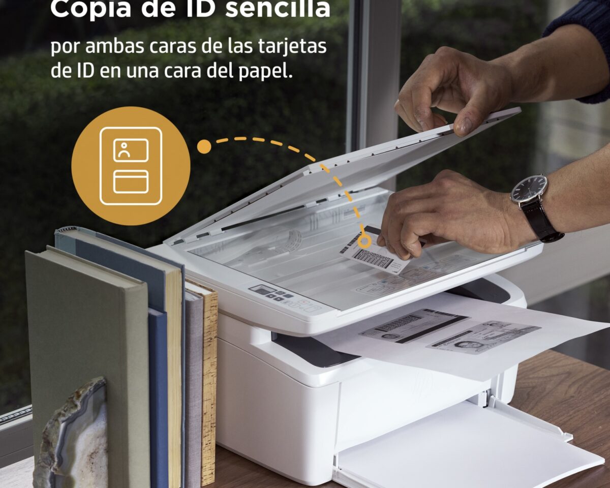 Alternative view of Multif HP LaserJet M140w A4 B/N WiFi Blanca (7MD72F)