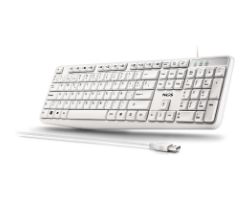 Teclado NGS QWERTY USB-A Blanco (HERITAGESPANISH)