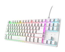 Teclado Trust GXT 833W Thado TKL USB-A Blanco (25896)