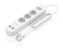 Regleta AISENS 3 Tomas 2xUSB-C 2xUSB-A (ASPS-2A2C10-W)