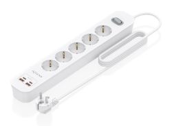 Regleta AISENS 5 Tomas 2xUSB-C 2xUSB-A (ASPS-2A2C14-W)