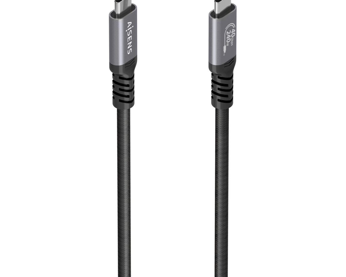 Alternative view of Cable AISENS USB-C 4.0/M PD 240W 0.5m Negro (A156-0993)