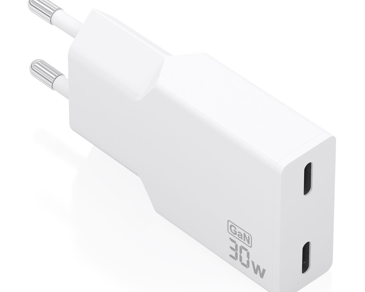 Alternative view of Cargador Pared AISENS GaN 30W 2USB-C Blanco (A110-1003)
