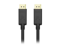 Cable NILOX DP 1.2 4K M/M 3m Negro (NXDP-1.2-3)