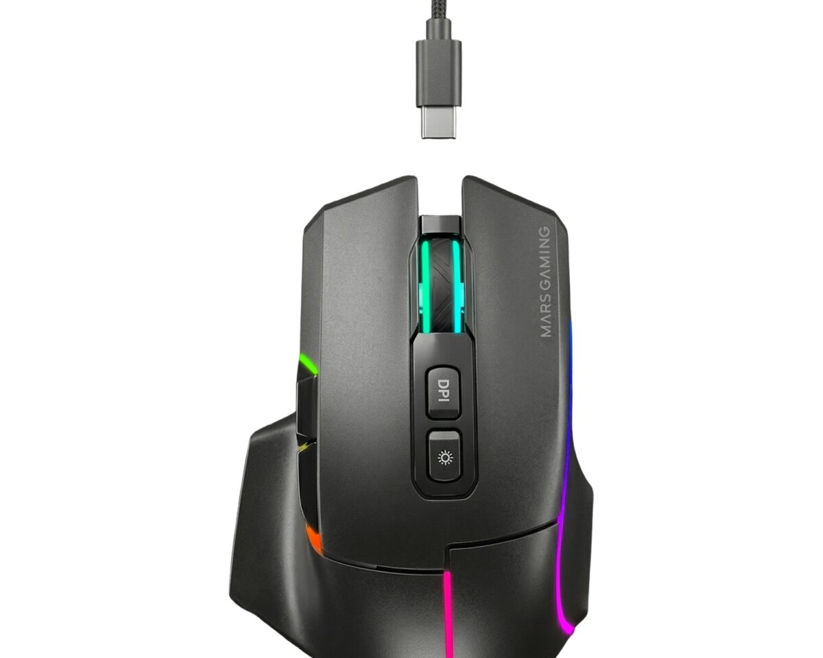 Alternative view of Ratón Mars Gaming RGB RF/BT/USB-A Negro (MMWVECTOR)