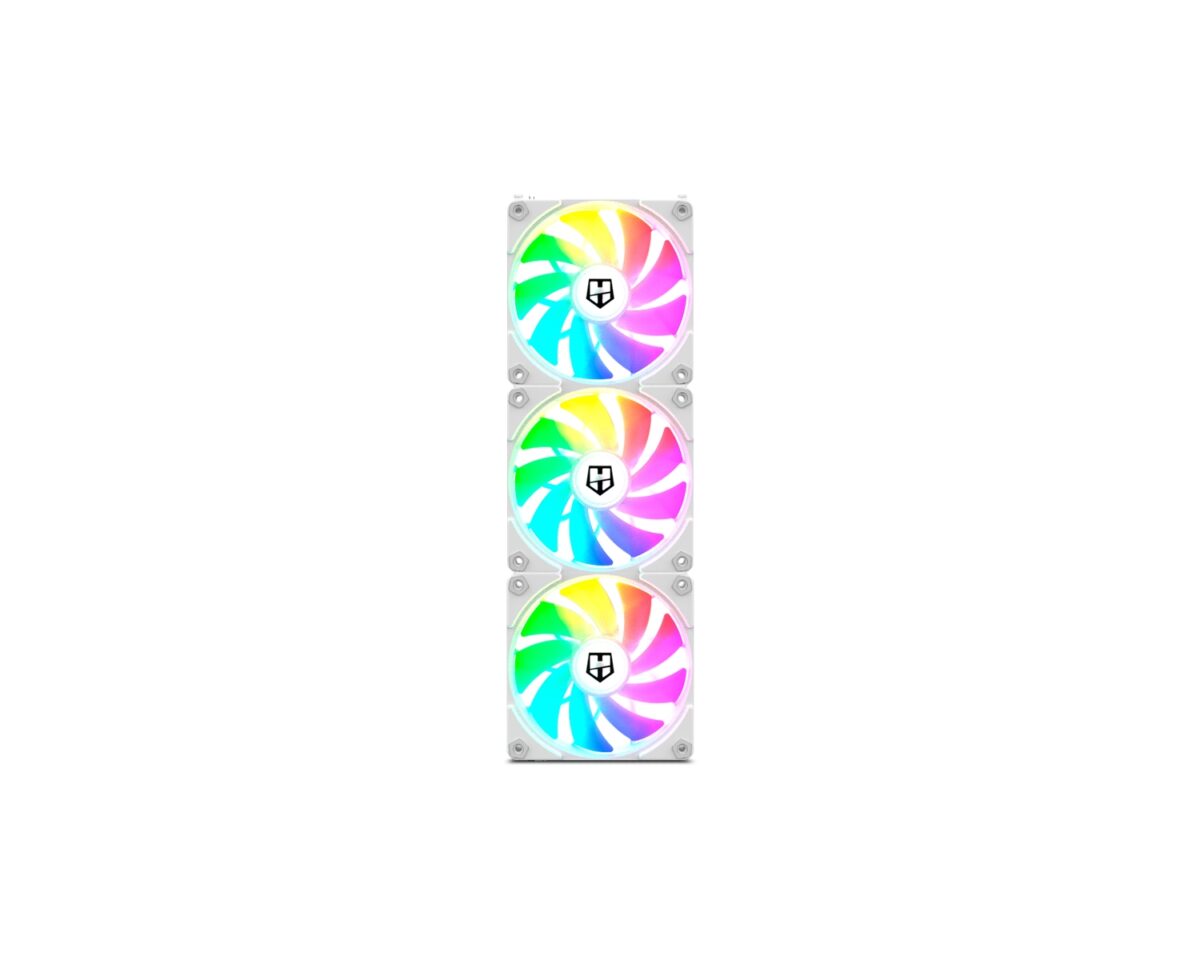 Alternative view of Ventilador NOX ARGB 3x120mm Blanco (NXHUMMEREASYLINKWH)